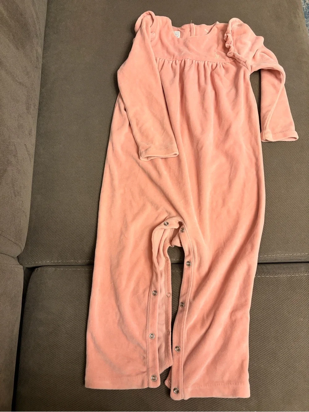 Ralph Lauren Plush Long-Sleeve Outfit